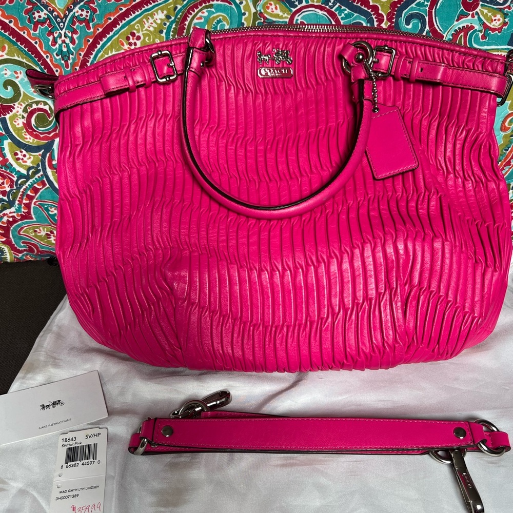 Coach Pink Shoulder Bag